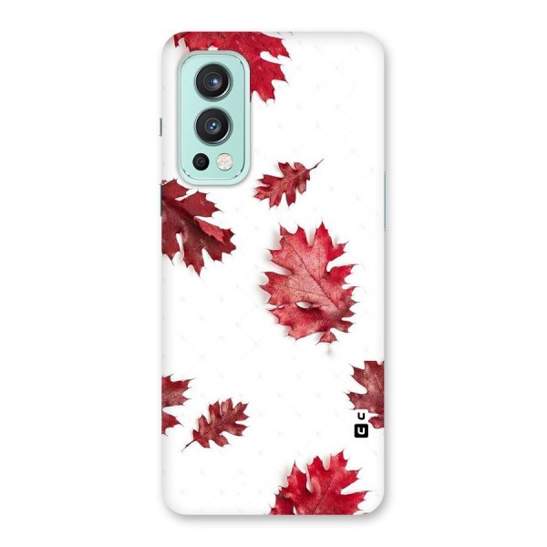 Red Appealing Autumn Leaves Back Case for OnePlus Nord 2 5G