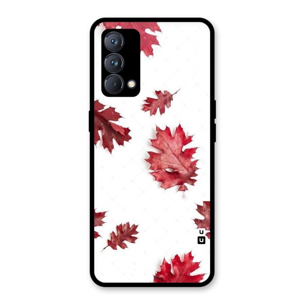 Red Appealing Autumn Leaves Glass Back Case for Realme GT Master Edition