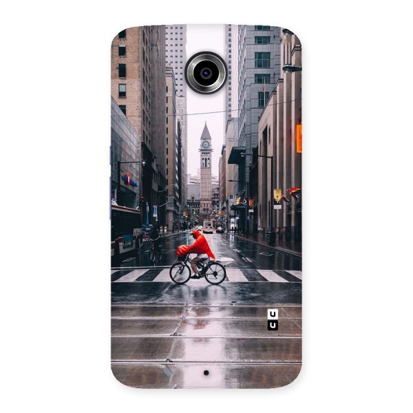 Red Bicycle Street Back Case for Nexsus 6
