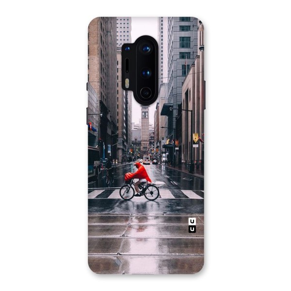 Red Bicycle Street Back Case for OnePlus 8 Pro
