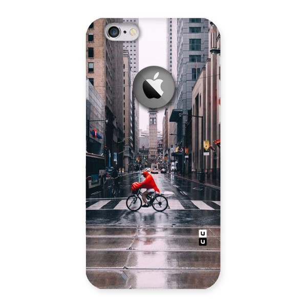 Red Bicycle Street Back Case for iPhone 6 Logo Cut