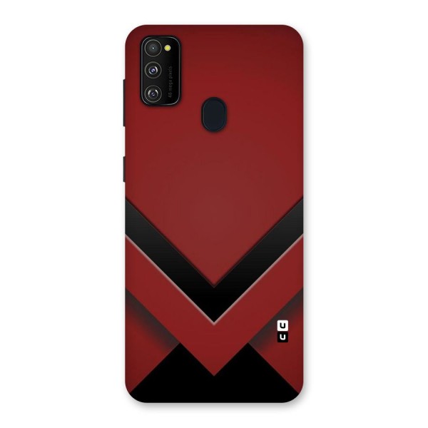 Red Black Fold Back Case for Galaxy M21