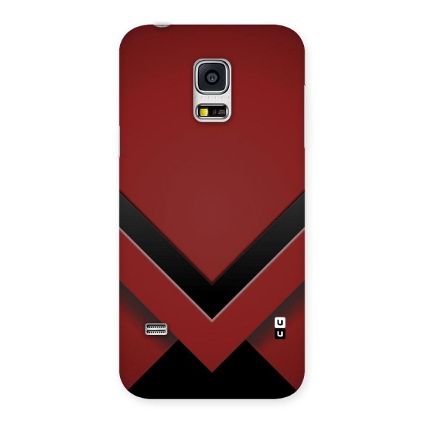 Red Black Fold Back Case for Galaxy S5 Mini