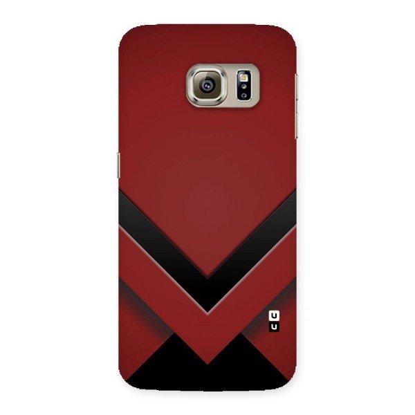 Red Black Fold Back Case for Samsung Galaxy S6 Edge