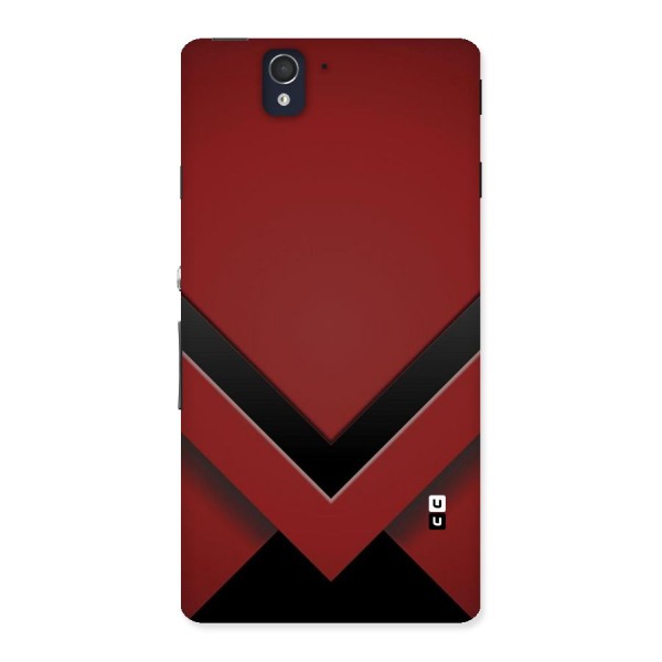 Red Black Fold Back Case for Sony Xperia Z