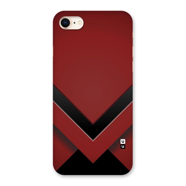 Red Black Fold Back Case for iPhone 8