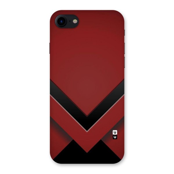 Red Black Fold Back Case for iPhone SE 2020