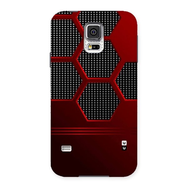 Red Black Hexagons Back Case for Samsung Galaxy S5