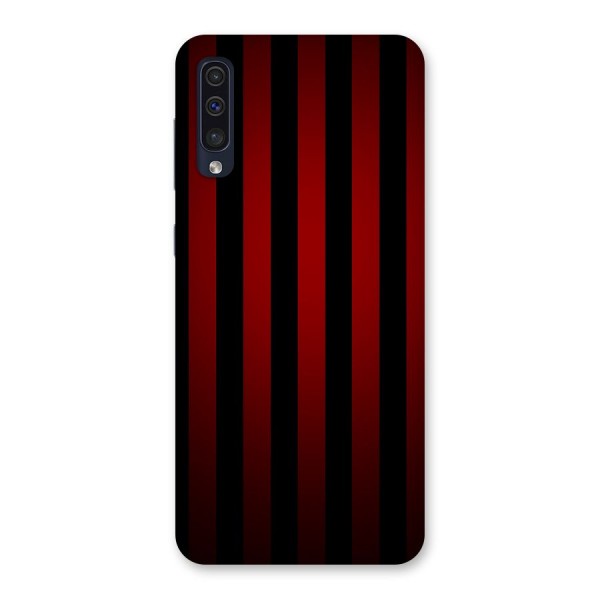 Red Black Stripes Back Case for Galaxy A50