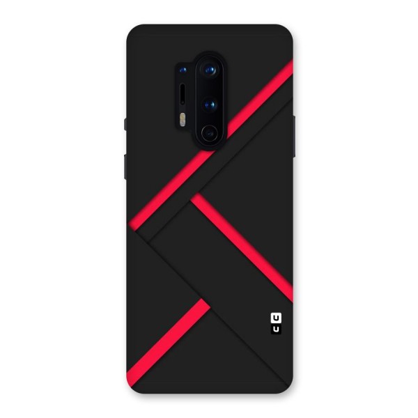 Red Disort Stripes Back Case for OnePlus 8 Pro