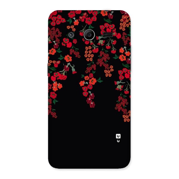 Red Floral Pattern Back Case for Galaxy Core 2