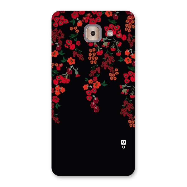 Red Floral Pattern Back Case for Galaxy J7 Max