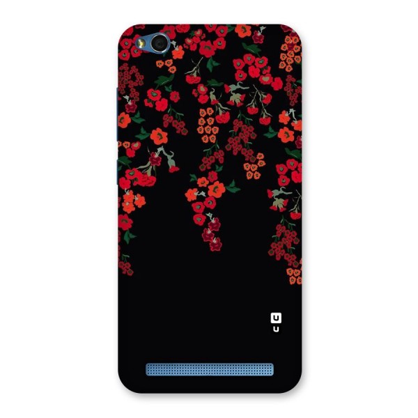 Red Floral Pattern Back Case for Redmi 5A