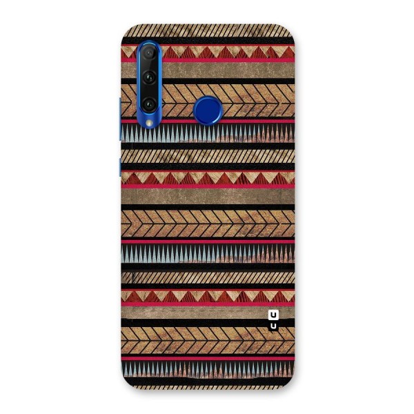Red Indie Pattern Back Case for Honor 20i