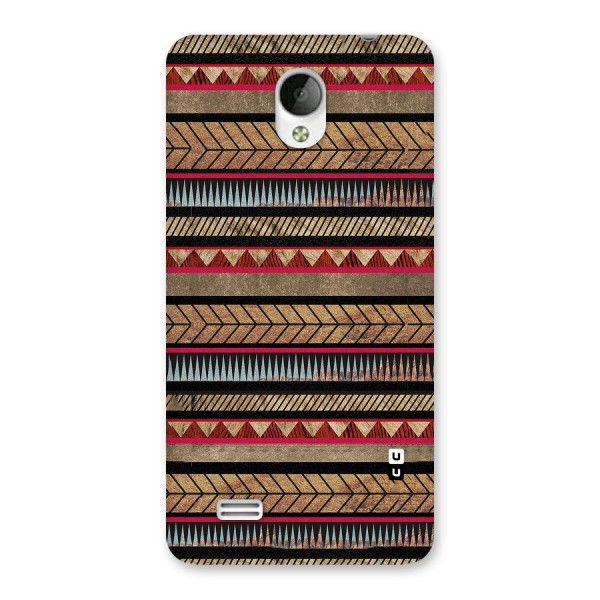 Red Indie Pattern Back Case for Vivo Y21