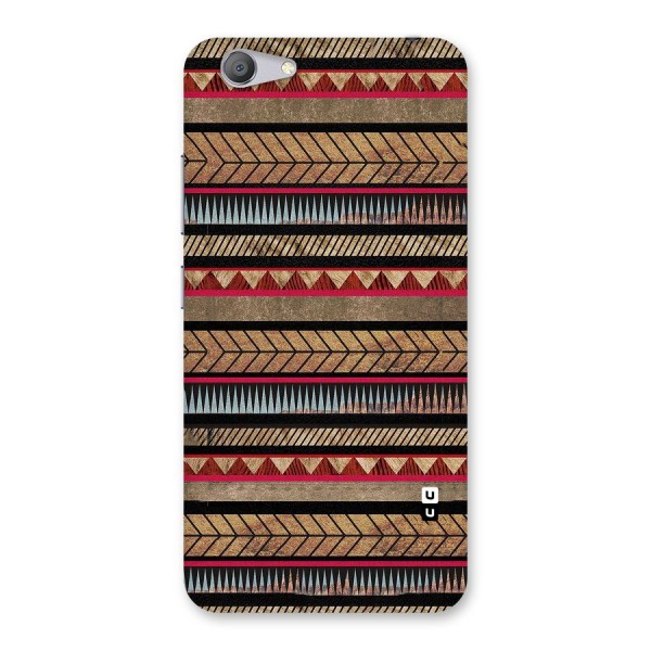 Red Indie Pattern Back Case for Vivo Y53