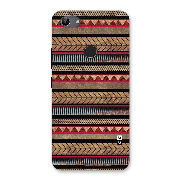 Red Indie Pattern Back Case for Vivo Y81