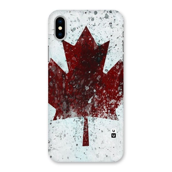 Red Maple Snow Back Case for iPhone X