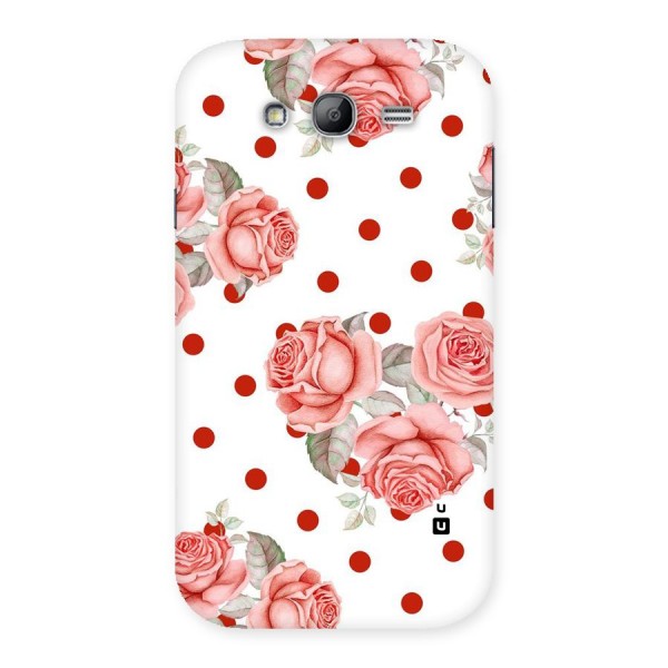 Red Peach Shade Flowers Back Case for Galaxy Grand Neo