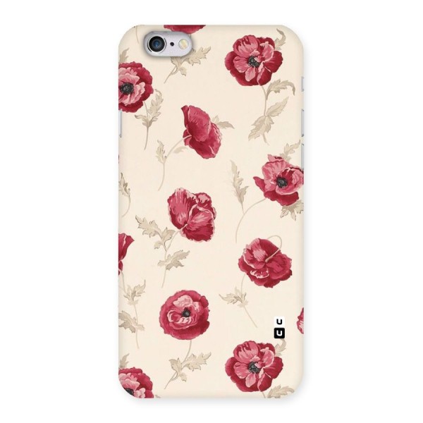 Red Rose Floral Art Back Case for iPhone 6 6S