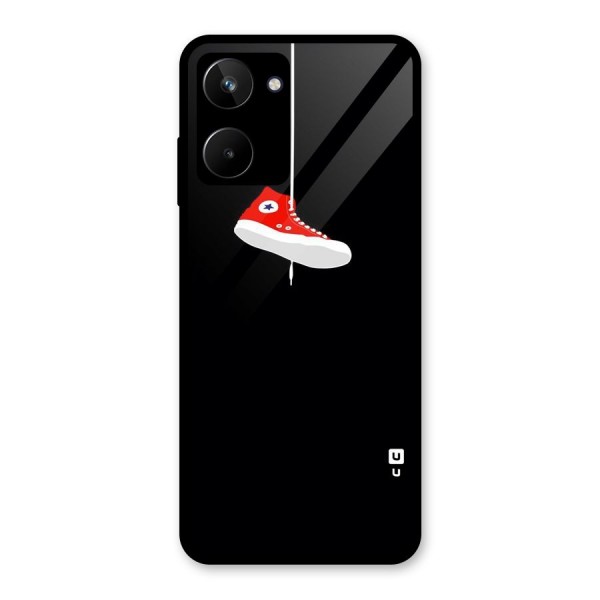 Red Shoe Hanging Glass Back Case for Realme 10