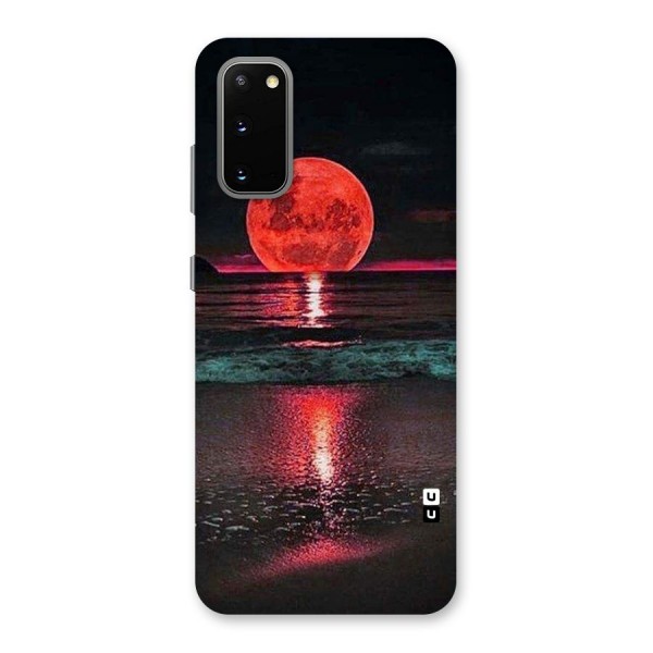 Red Sun Ocean Back Case for Galaxy S20