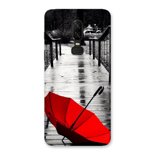Red Umbrella Back Case for OnePlus 6