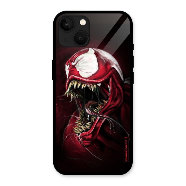 Red Venom Artwork Glass Back Case for iPhone 13
