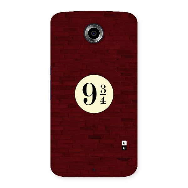 Red Wall Express Back Case for Nexsus 6