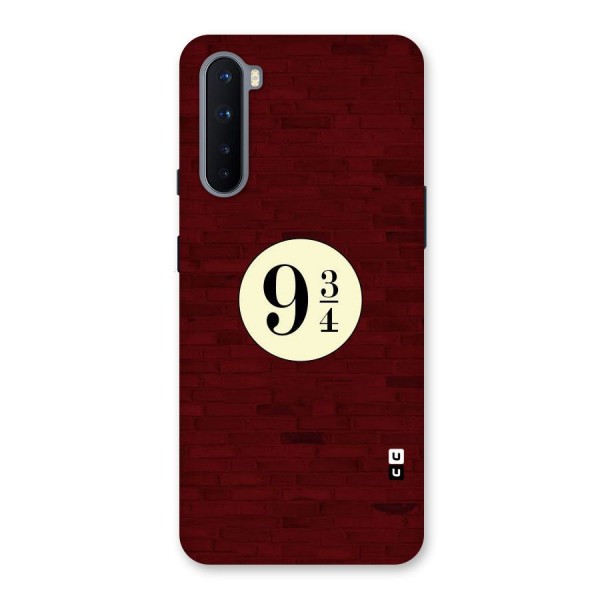 Red Wall Express Back Case for OnePlus Nord