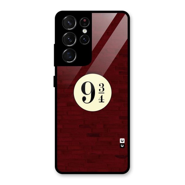 Red Wall Express Glass Back Case for Galaxy S21 Ultra 5G