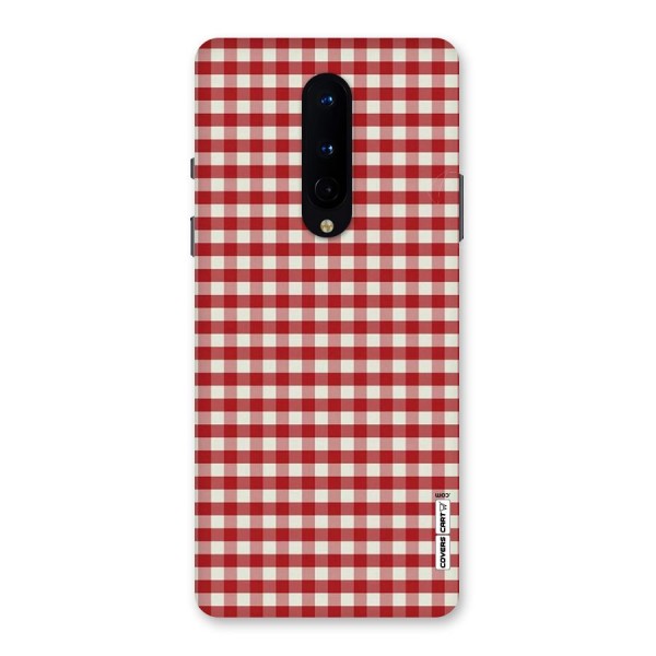 Red White Check Back Case for OnePlus 8