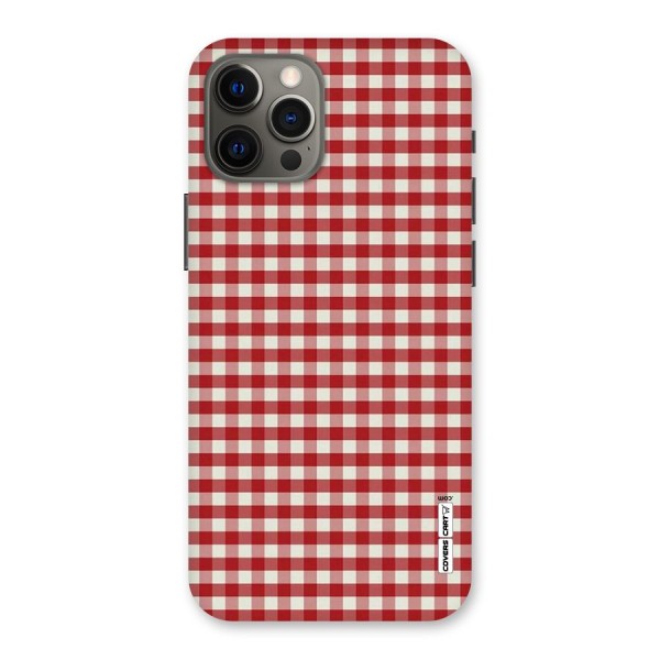 Red White Check Back Case for iPhone 12 Pro Max