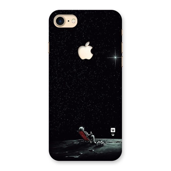 Resting Spaceman Face Back Case for iPhone 7 Apple Cut
