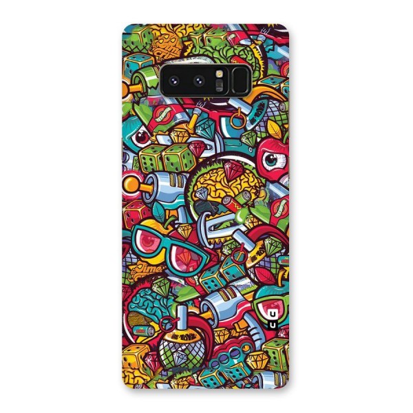 Retro Diamond Design Back Case for Galaxy Note 8