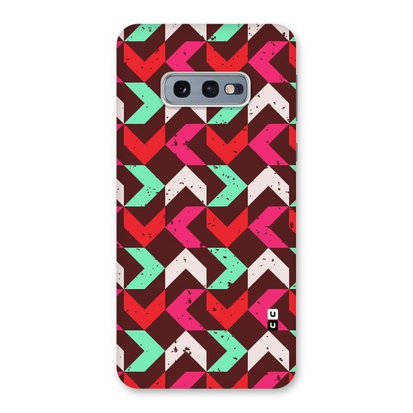 Retro Red Pink Pattern Back Case for Galaxy S10e