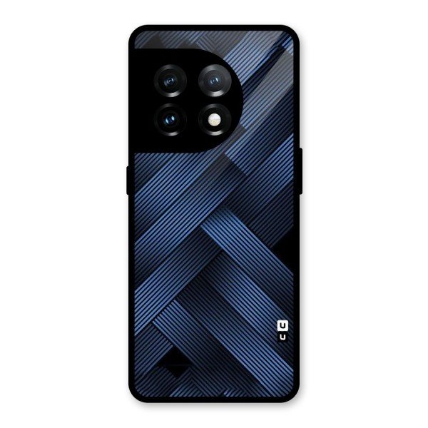 Ribbon Stripes Glass Back Case for OnePlus 11