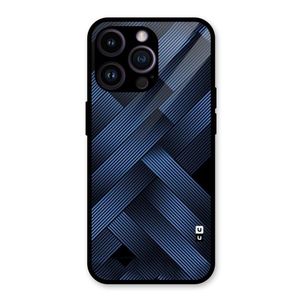 Ribbon Stripes Glass Back Case for iPhone 14 Pro Max