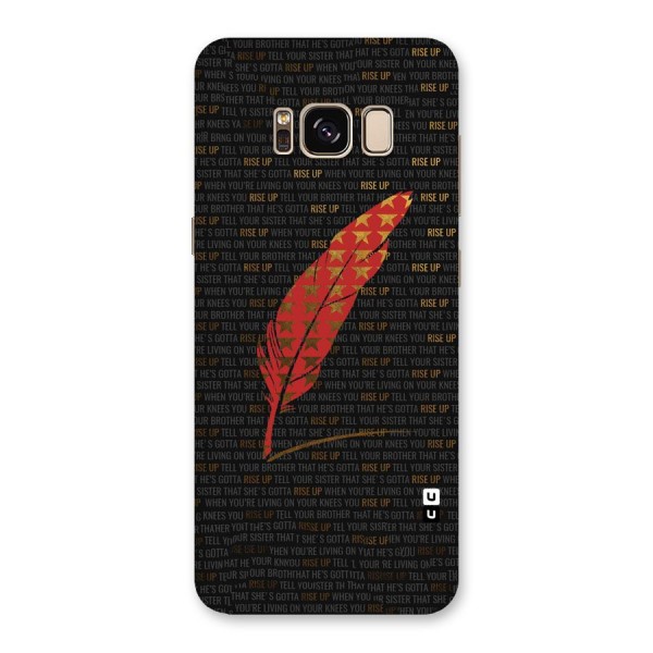 Rise Up Feather Back Case for Galaxy S8