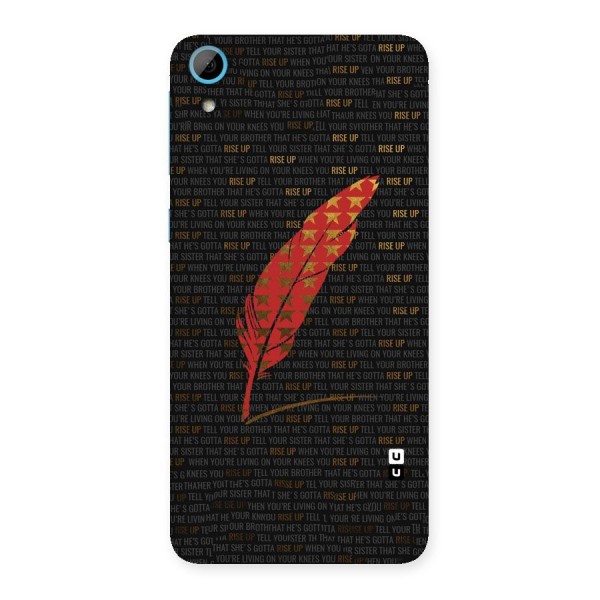 Rise Up Feather Back Case for HTC Desire 826