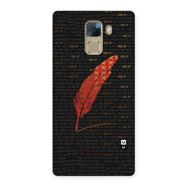 Rise Up Feather Back Case for Huawei Honor 7