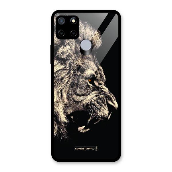 Roaring Lion Glass Back Case for Realme Narzo 20