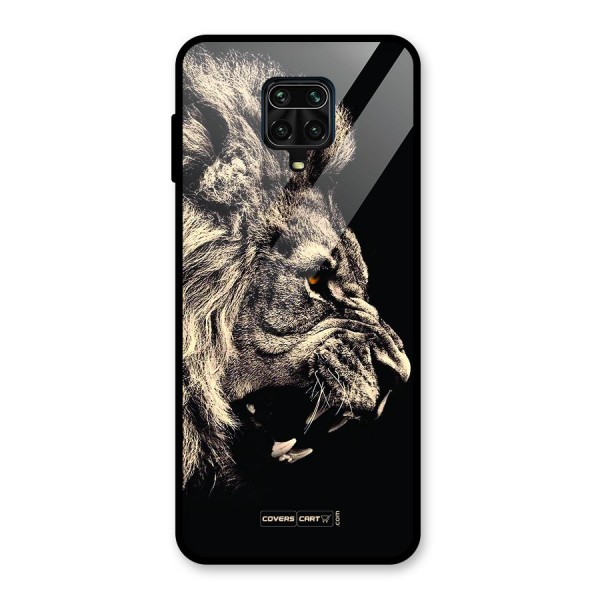 Roaring Lion Glass Back Case for Redmi Note 9 Pro Max