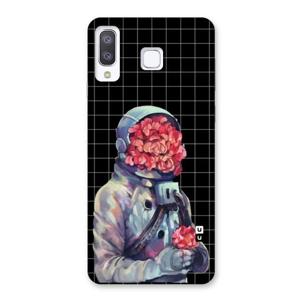 Robot Rose Back Case for Galaxy A8 Star