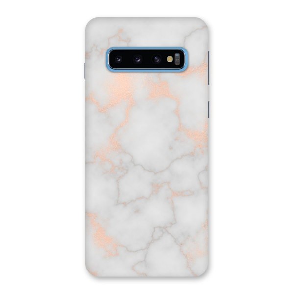 RoseGold Marble Back Case for Galaxy S10