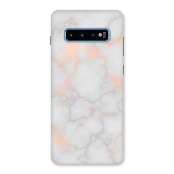 RoseGold Marble Back Case for Galaxy S10 Plus