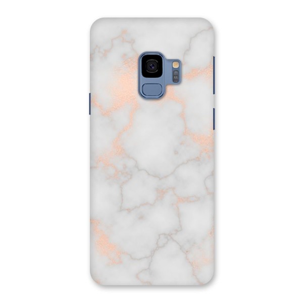 RoseGold Marble Back Case for Galaxy S9