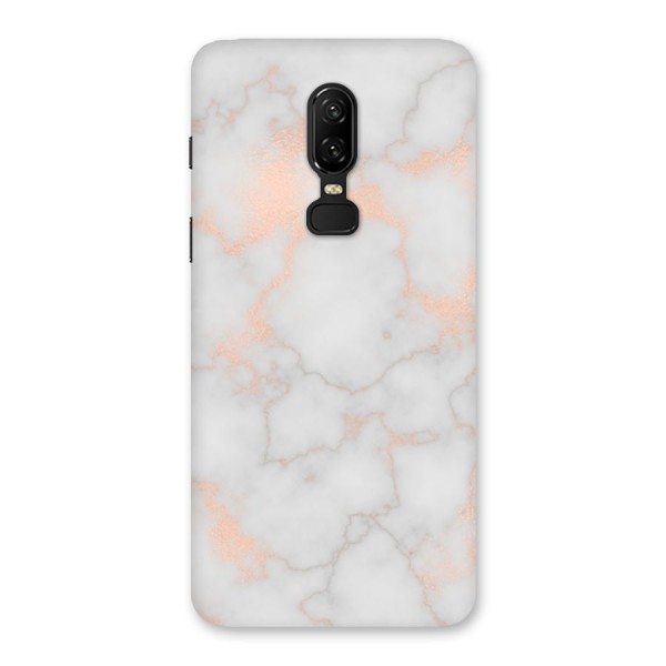 RoseGold Marble Back Case for OnePlus 6