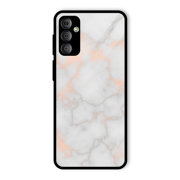 RoseGold Marble Glass Back Case for Galaxy F23