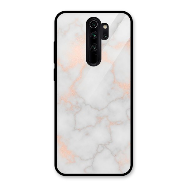RoseGold Marble Glass Back Case for Redmi Note 8 Pro